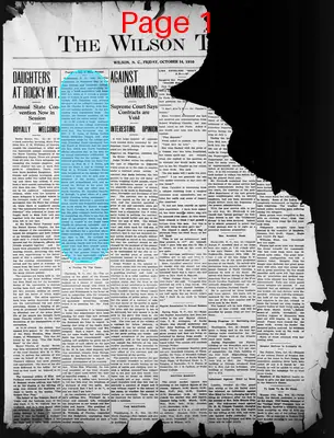 Page thumbnail for The Wilson Times