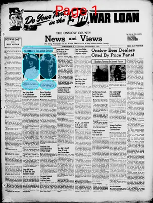 Page thumbnail for The Onslow County News And Views