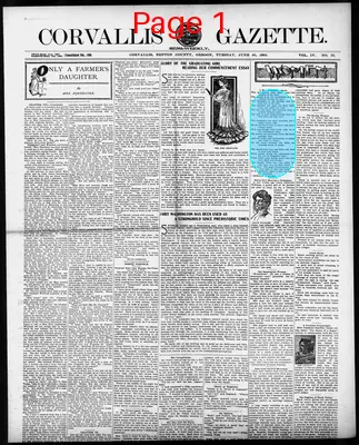 Page thumbnail for Corvallis Gazette