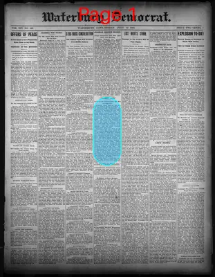 Page thumbnail for Waterbury Democrat