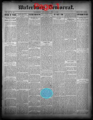 Page thumbnail for Waterbury Democrat