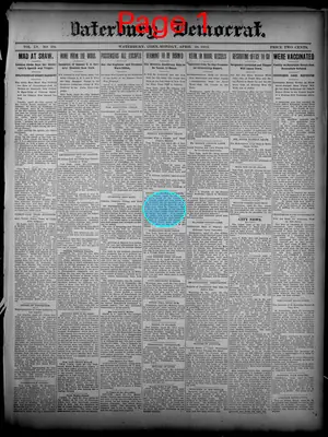 Page thumbnail for Waterbury Democrat