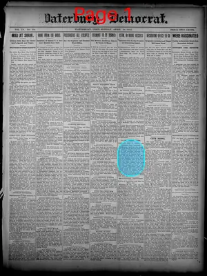 Page thumbnail for Waterbury Democrat