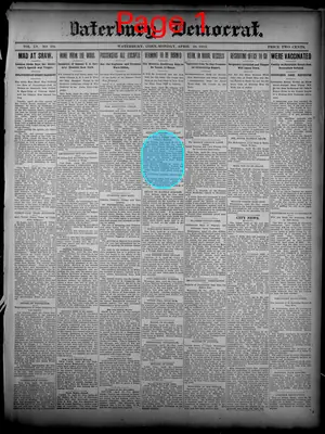 Page thumbnail for Waterbury Democrat