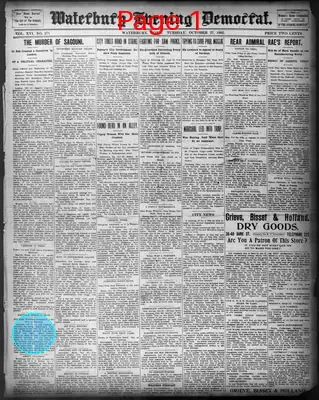 Page thumbnail for Waterbury Evening Democrat