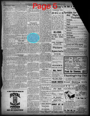 Page thumbnail for Waterbury Evening Democrat