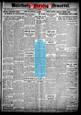 Page thumbnail for Waterbury Evening Democrat