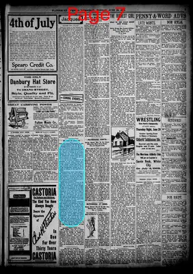 Page thumbnail for Waterbury Evening Democrat