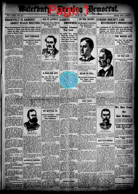 Page thumbnail for Waterbury Evening Democrat