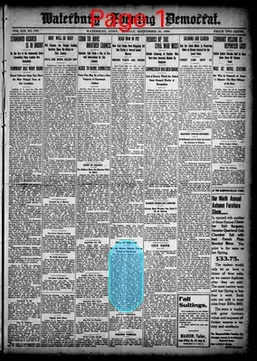 Page thumbnail for Waterbury Evening Democrat