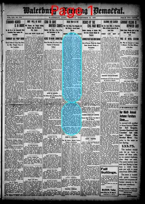 Page thumbnail for Waterbury Evening Democrat