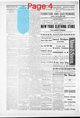 Page thumbnail for Las Vegas Morning Gazette