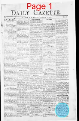 Page thumbnail for Daily Gazette