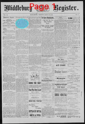 Page thumbnail for Middlebury Register