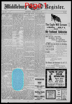 Page thumbnail for Middlebury Register