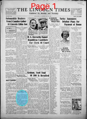 Page thumbnail for The Lincoln Times