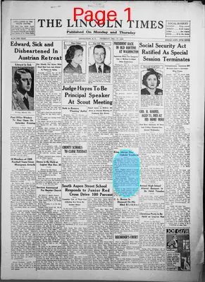 Page thumbnail for The Lincoln Times