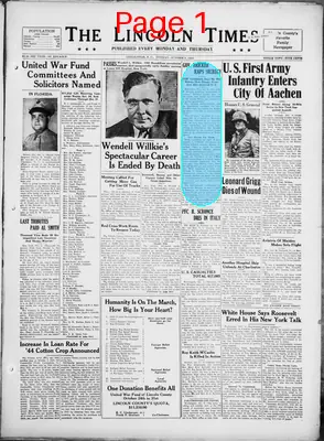 Page thumbnail for The Lincoln Times