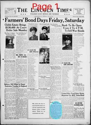 Page thumbnail for The Lincoln Times