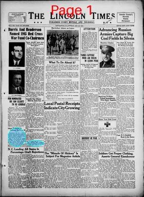 Page thumbnail for The Lincoln Times