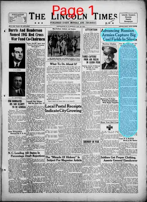 Page thumbnail for The Lincoln Times