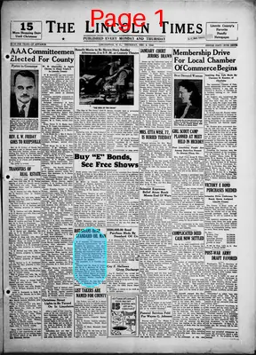 Page thumbnail for The Lincoln Times