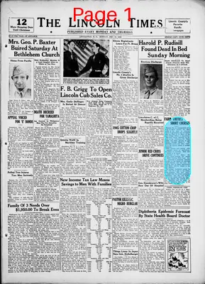 Page thumbnail for The Lincoln Times