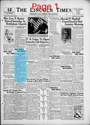 Page thumbnail for The Lincoln Times