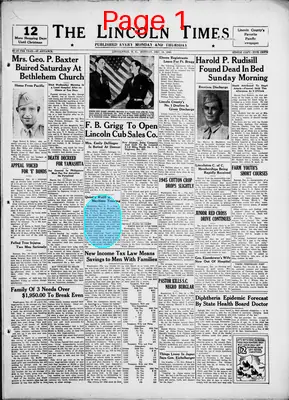 Page thumbnail for The Lincoln Times
