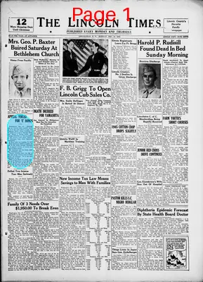 Page thumbnail for The Lincoln Times