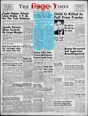 Page thumbnail for The Lincoln Times