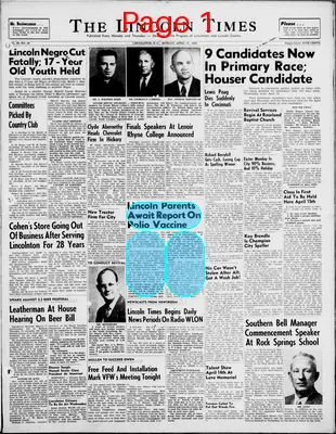 Page thumbnail for The Lincoln Times
