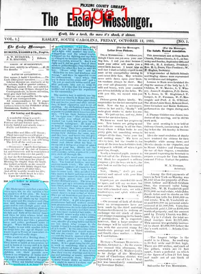 Page thumbnail for The Easley Messenger