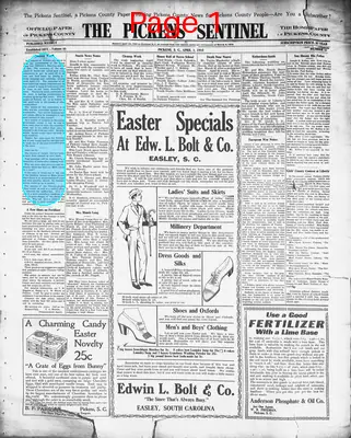 Page thumbnail for The Pickens Sentinel