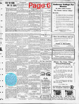 Page thumbnail for The Pickens Sentinel