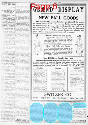 Page thumbnail for The Laurens Advertiser