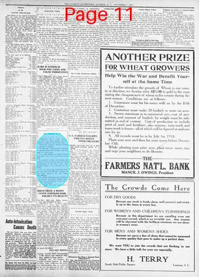 Page thumbnail for The Laurens Advertiser
