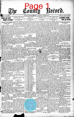 Page thumbnail for The County Record