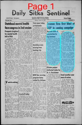 Page thumbnail for Daily Sitka Sentinel And The Arrowhead Press