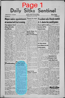 Page thumbnail for Daily Sitka Sentinel And The Arrowhead Press