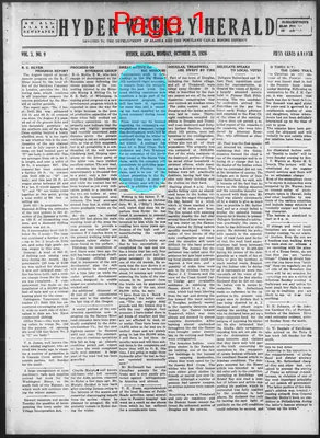 Page thumbnail for Hyder Weekly Herald
