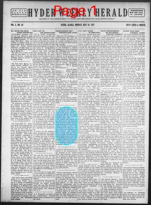 Page thumbnail for Hyder Weekly Herald