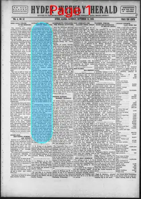 Page thumbnail for Hyder Weekly Herald
