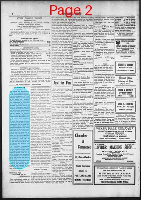 Page thumbnail for Hyder Weekly Herald