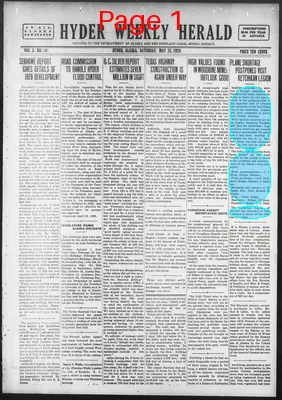 Page thumbnail for Hyder Weekly Herald