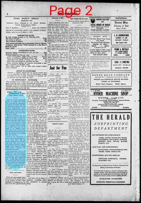 Page thumbnail for Hyder Weekly Herald