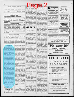 Page thumbnail for Hyder Weekly Herald