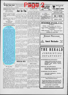 Page thumbnail for Hyder Weekly Herald
