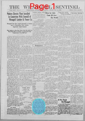 Page thumbnail for The Wrangell Sentinel