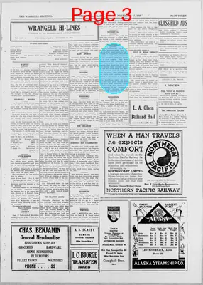 Page thumbnail for The Wrangell Sentinel
